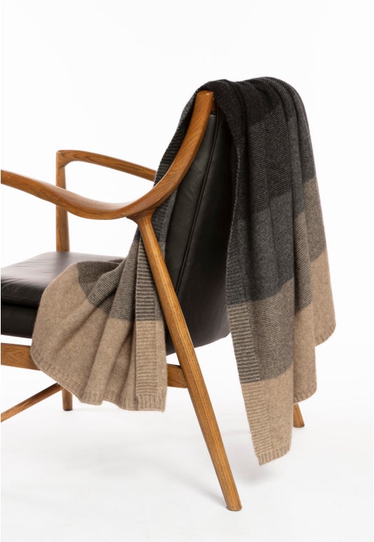 Sepia Merino Possum Ombre Throw