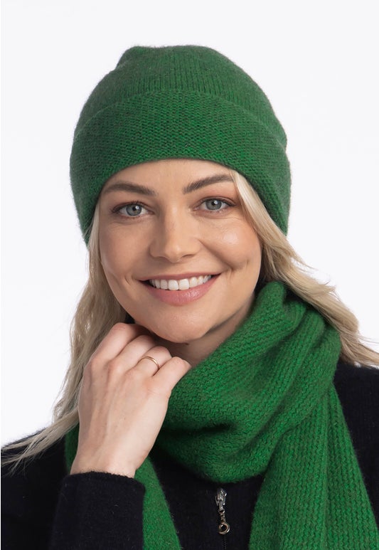 Emerald Merino Possum Plain Beanie