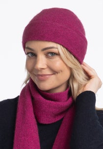 Peony Merino Possum Plain Beanie