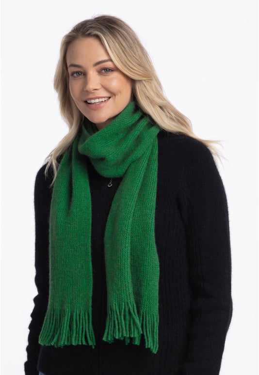 Emerald Merino Possum Plain Wide Scarf