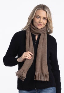 Mink Merino Possum Plain Wide Scarf