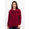Merino Possum Relaxed Cowl Jersey Raspberry The Wool Company