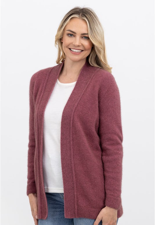 Orchid Merino Possum Relaxed Jacket
