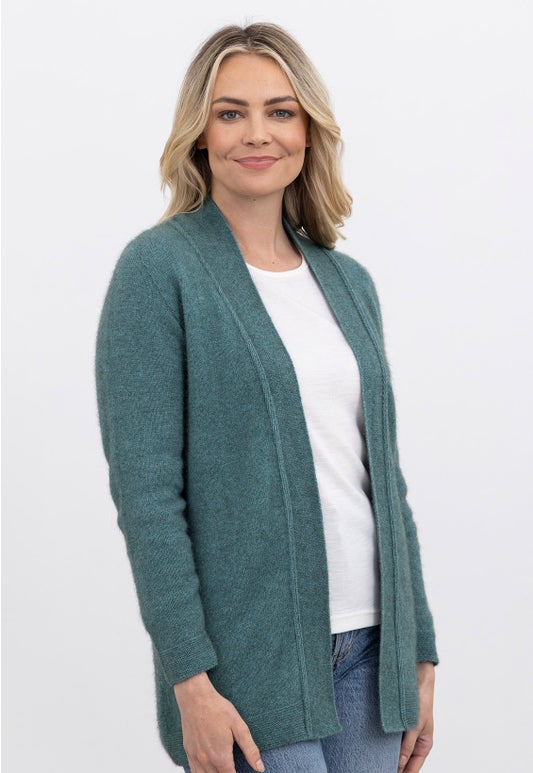 Merino Possum Relaxed Jacket Sage