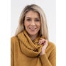 Merino Possum Ribbed Loop Scarf Marigold The Wool Company