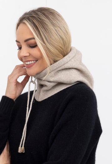 Natural Merino Possum Scarfclava