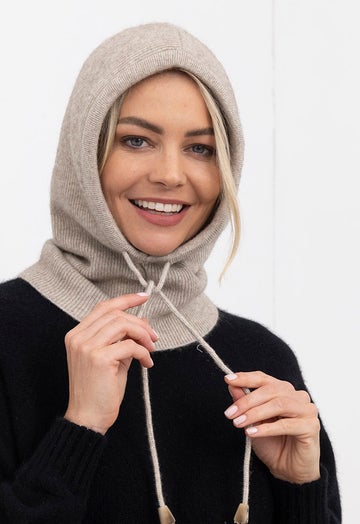 Natural Merino Possum Scarfclava