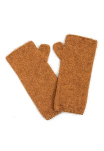 Ginger Merino Possum Short Wristwarmers