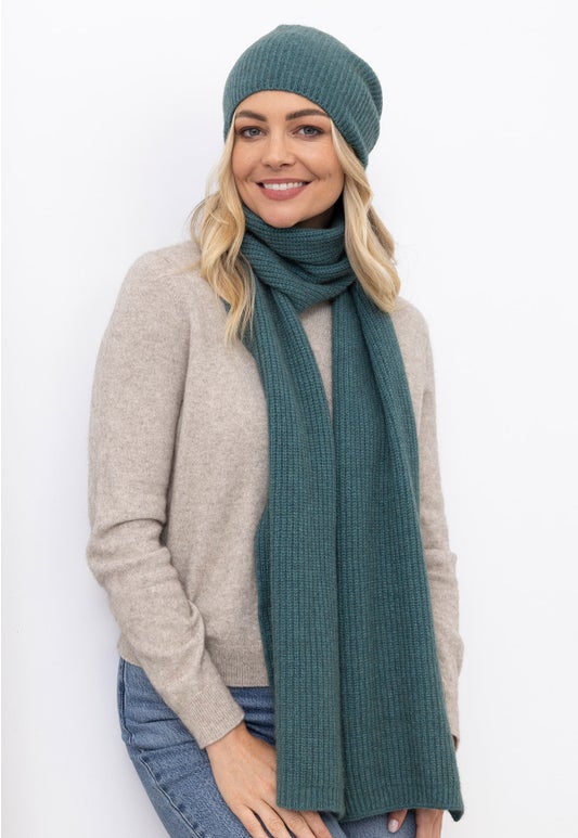 Mist Merino Possum Slouch Scarf
