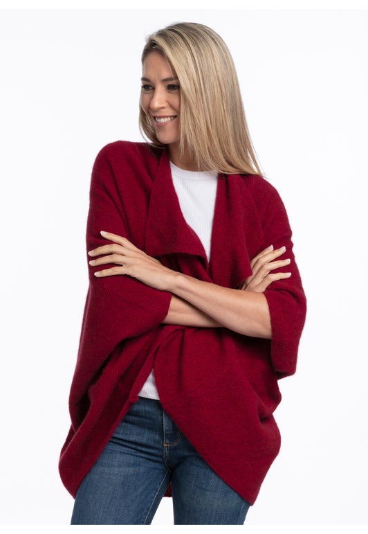 Raspberry Merino Possum Takahe Cape