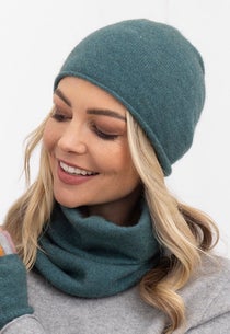 Mist Merino Possum Travel Beanie