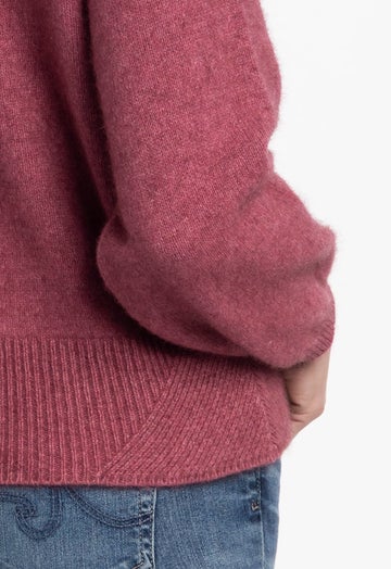 Rose Merino Possum V Neck Cardigan