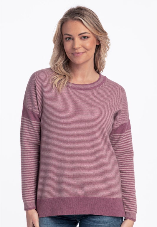 Magnolia Merino Possum Varied Stripe Sweater