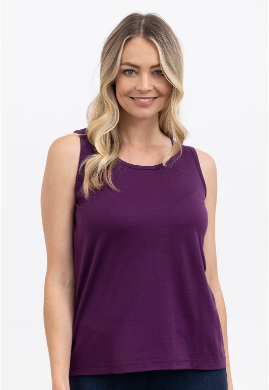 Plum Merino Singlet