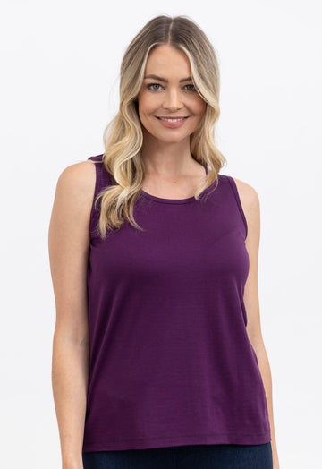 Plum Merino Singlet