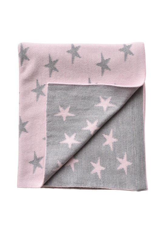 Cinderella/silver Merino Star Blanket