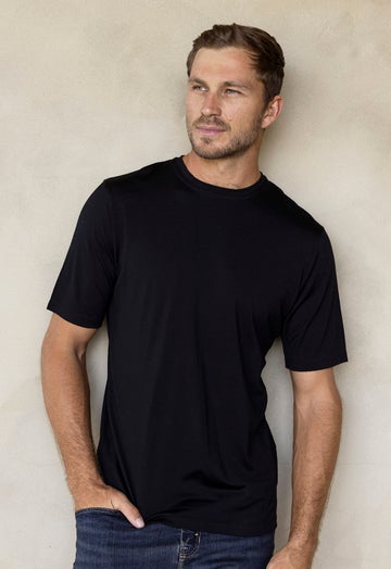 Black Merino Tee