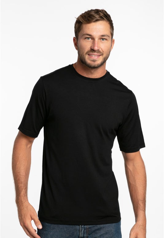 Black Merino Tee