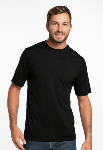 Black Merino Tee