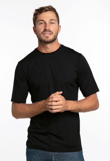 Black Merino Tee