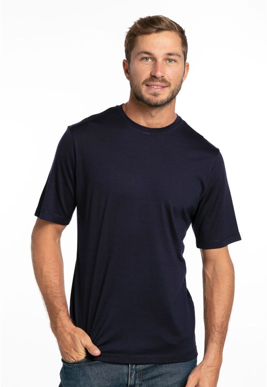 Navy Merino Tee