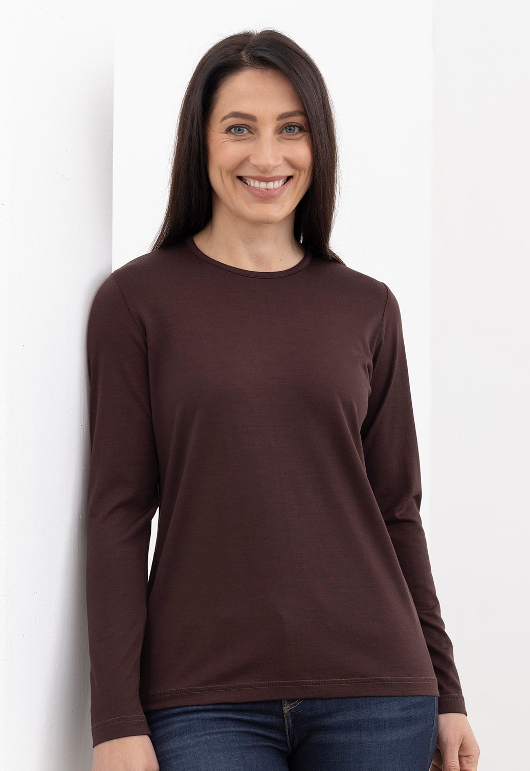 Merino TWC Crew Neck Tru Blue | The Wool Company