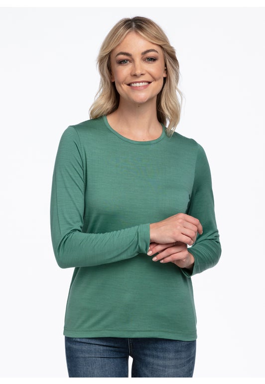 Green Tea Merino Twc Crew Neck
