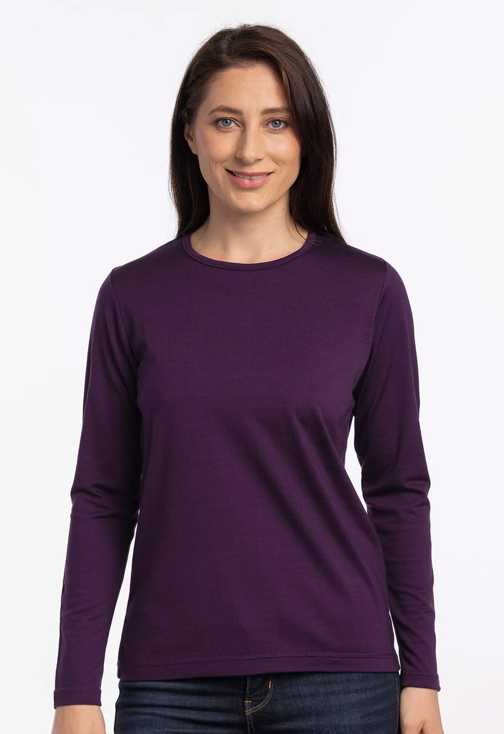 Merino TWC Crew Neck PLUM | The Wool Company