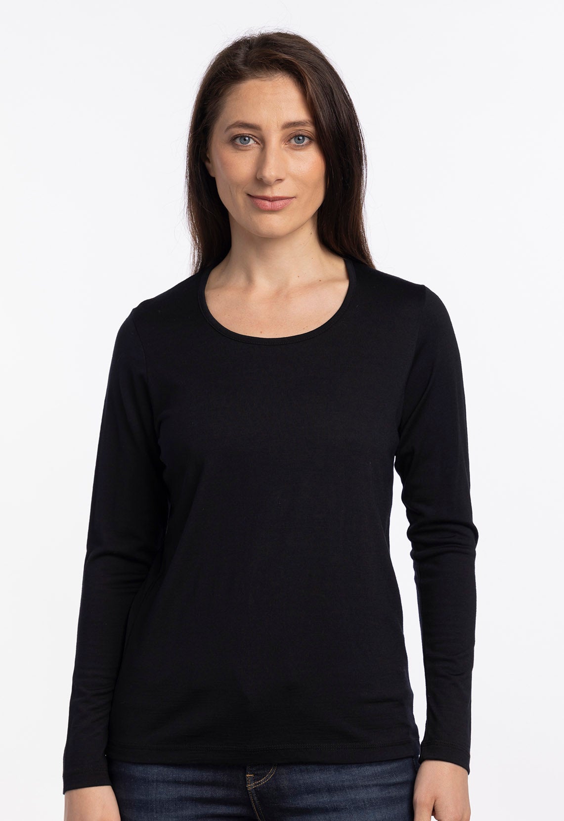 Merino TWC Semi Scoop Navy | The Wool Company