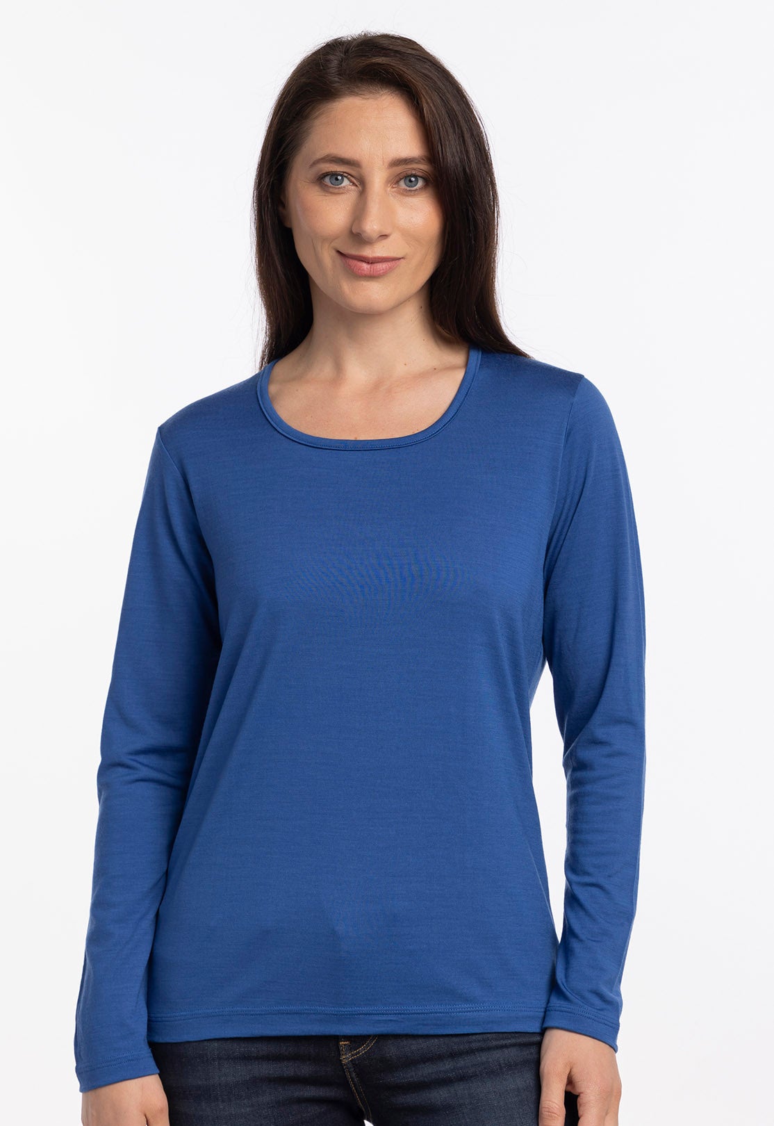Merino TWC Semi Scoop Navy | The Wool Company