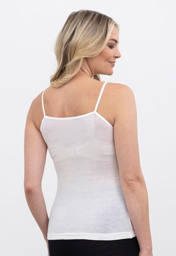 Ivory Merino Wide Lace Camisole