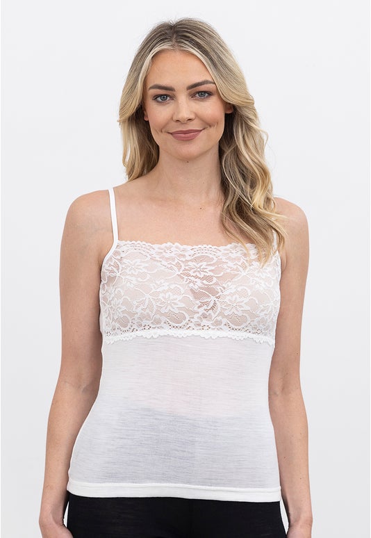 Ivory Merino Reversible Cami