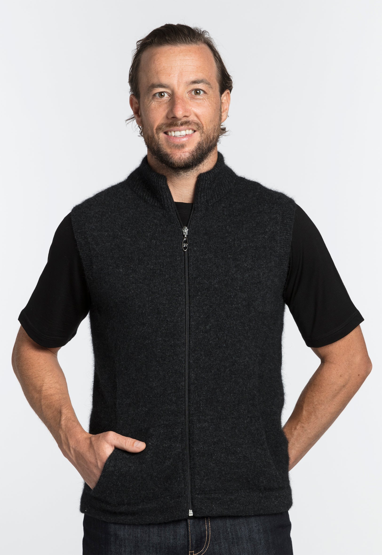 full zip vest mens