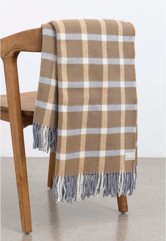 Jelly Palliser Ridge Blankets Herringbone Check
