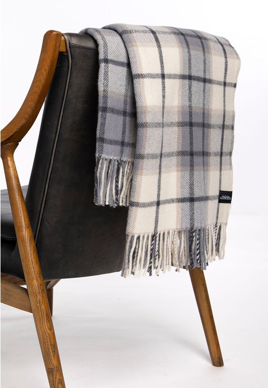 Palliser Ridge Lrg Check Blanket Charc/Napa/Teary