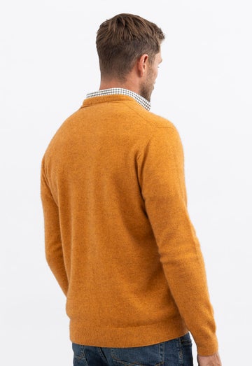 Ginger Special Merino Possum Mens V Neck