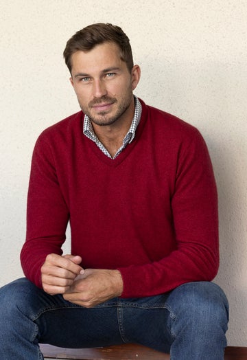 Red Setter Special Merino Possum Mens V Neck