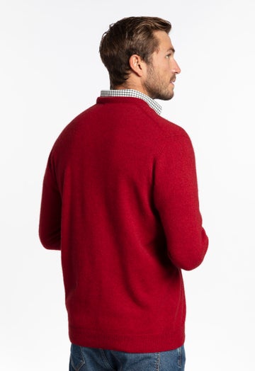 Red Setter Special Merino Possum Mens V Neck