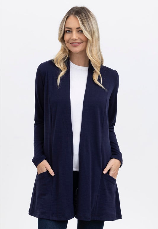 Suzannes Merino Jacket Navy