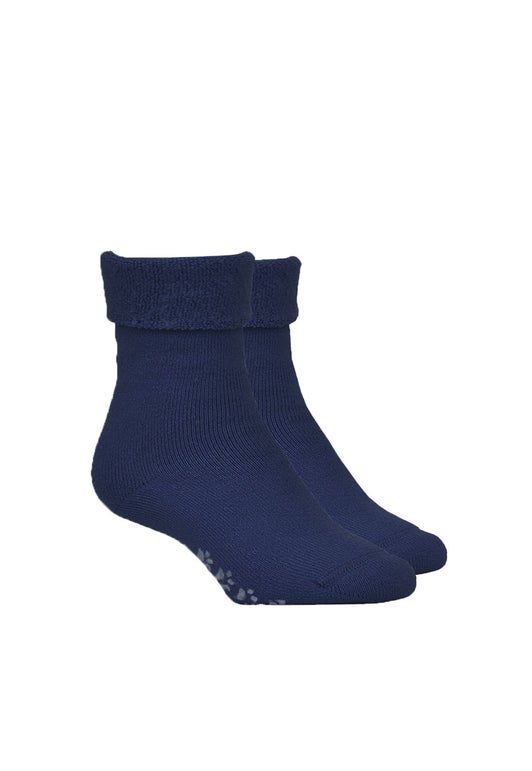 Navy Tread Bed Sock