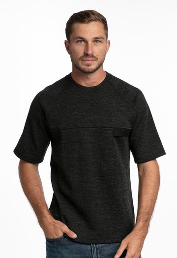 Charcoal Wool Farmers Tee